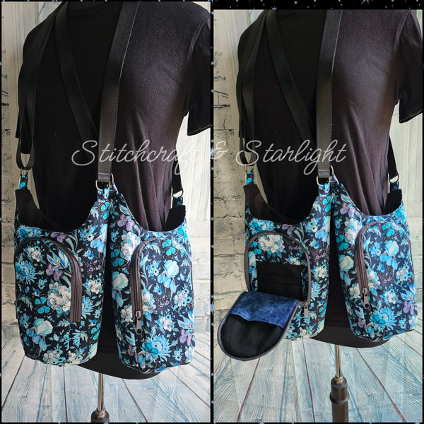 Butterfly Forest -H2O 2 Go- Water bottle sling bag