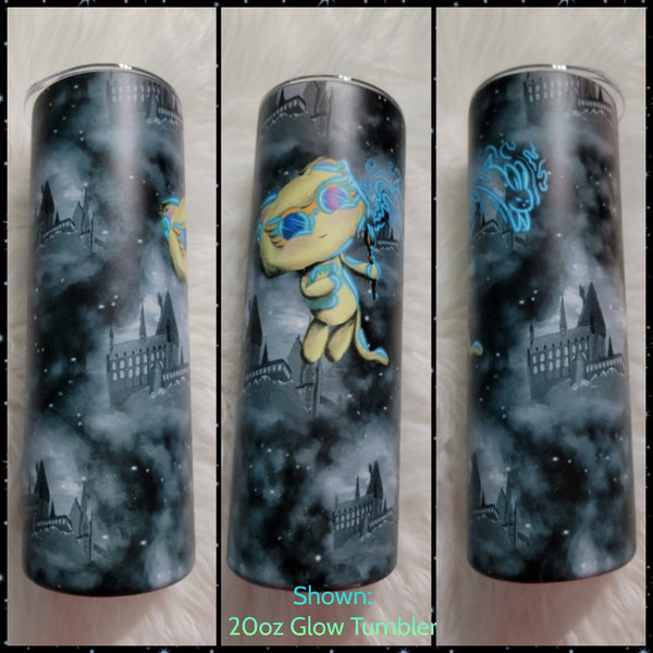 Kitty Luna- 20oz Skinny Glow Sublimation Tumbler