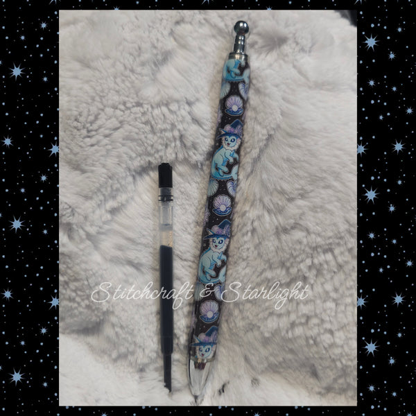 Battle Buddies- Witchy Evolution Foxes -Metal Refillable Epoxied Pen- Maker Flo