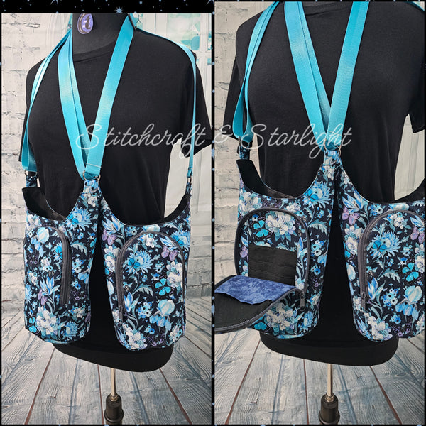 Butterfly Forest -H2O 2 Go- Water bottle sling bag