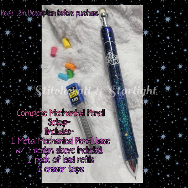 Night Court inspired-  Metal Refillable Epoxied Pens and Pencils- Maker Flo