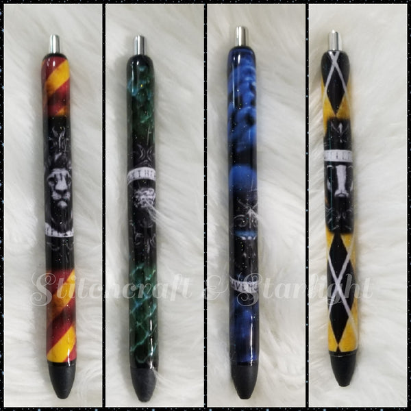 HP House- Custom Epoxied Ink Joy Pens
