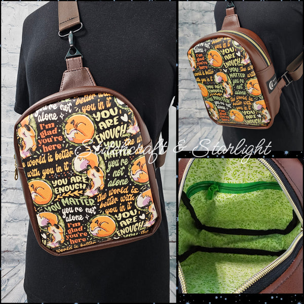 Mental Health - Semicolon Foxes- XL Mav Pack Sling Backpack