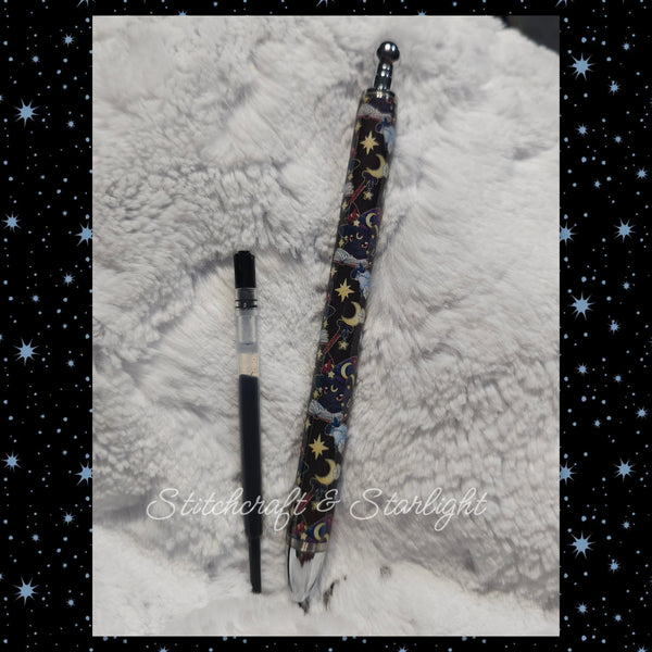 Battle Buddies- Witchy Evolution Foxes -Metal Refillable Epoxied Pen- Maker Flo