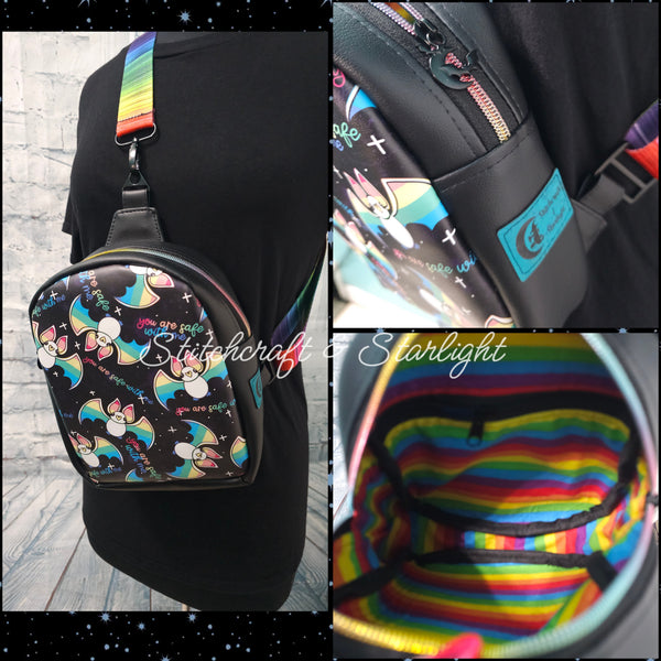 Rainbow Bats -  XL Mav Pack Sling Backpack