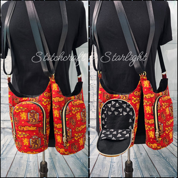 HP House Icons-H2O 2 Go- Water bottle sling bag