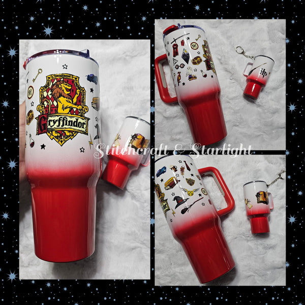 House Themed 40oz Handled Cups w/free mini tumbler keychain-