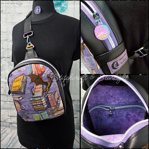 SJM Universe- Purple Colorway- XL Mav Pack Sling Backpack