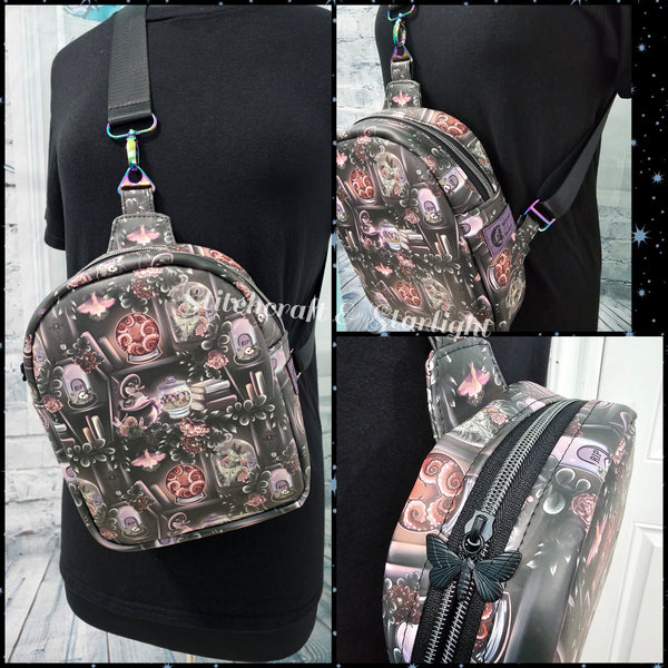 Bookshelf of Curiosities- XL Mav Pack Sling Backpack