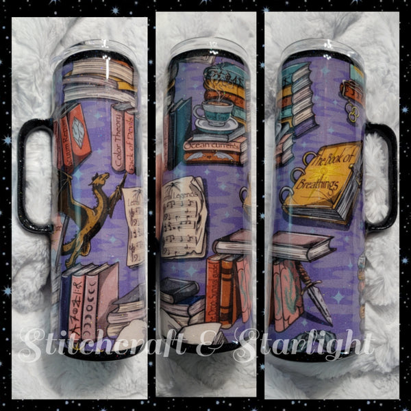 SJM Universe- Purple base- Custom Fabric Epoxied Tumblers